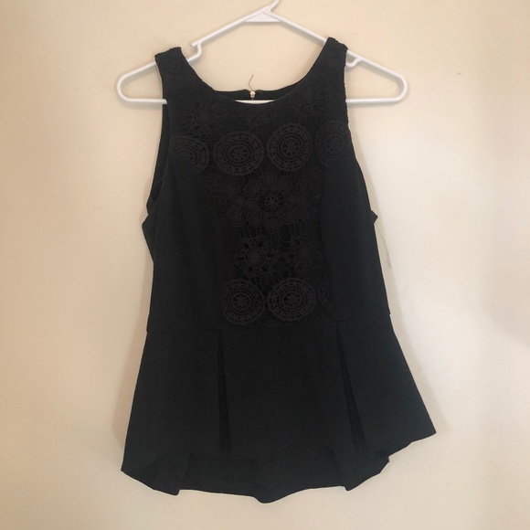 Anthropologie Tops - Anthropologie black peplum tank Anthropologie Tops - Anthropologie black peplum tank